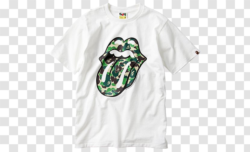 The Rolling Stones T-shirt A Bathing Ape London Supreme - Tshirt Transparent PNG