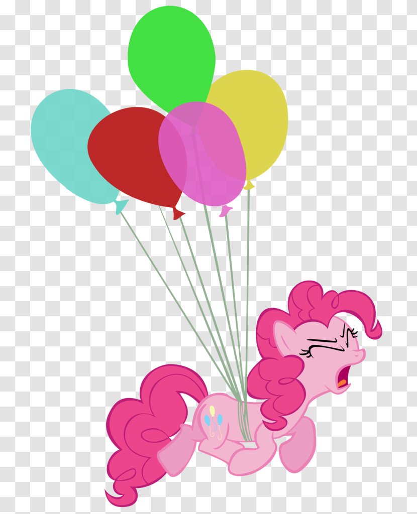 Pinkie Pie Balloon Rainbow Dash Clip Art - Air Transparent PNG
