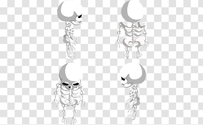 Earring Sketch Visual Arts Body Jewellery - Frame - Minecraft Skeleton Transparent PNG