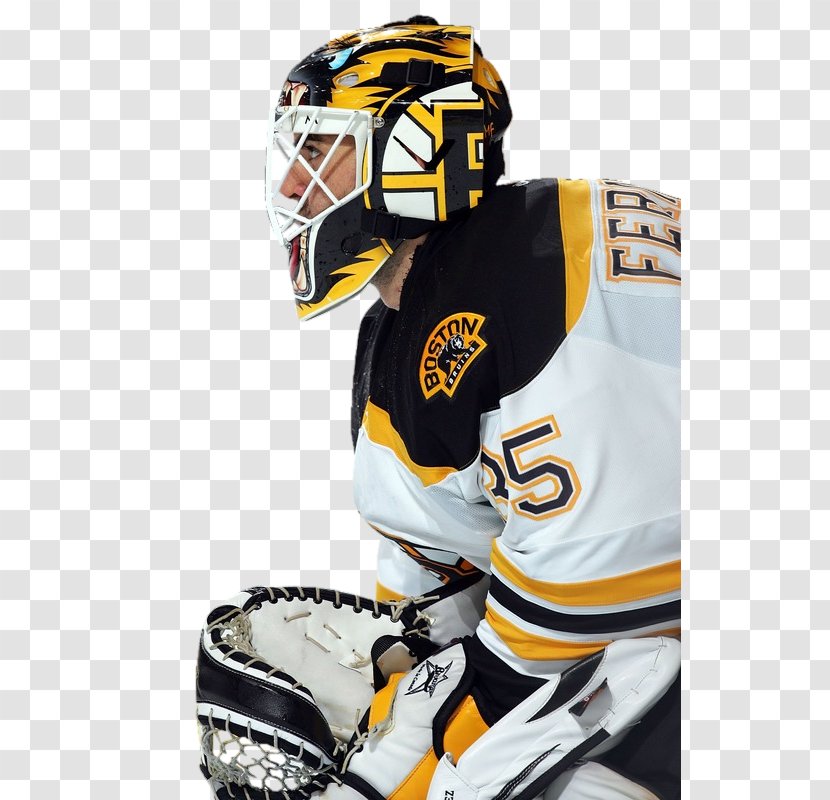 American Football Helmets Goaltender Mask Boston Bruins National Hockey League - Lacrosse Protective Gear - Tim Thomas Transparent PNG