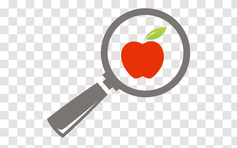 Magnifying Glass Healthy Diet Clip Art Eating - Heart Transparent PNG