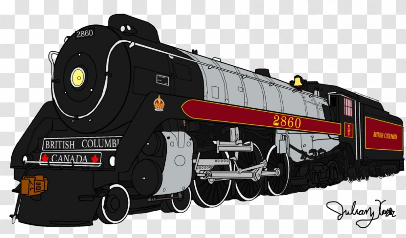 Train Rail Transport Santa Fe 3751 Locomotive Royal Hudson Transparent PNG