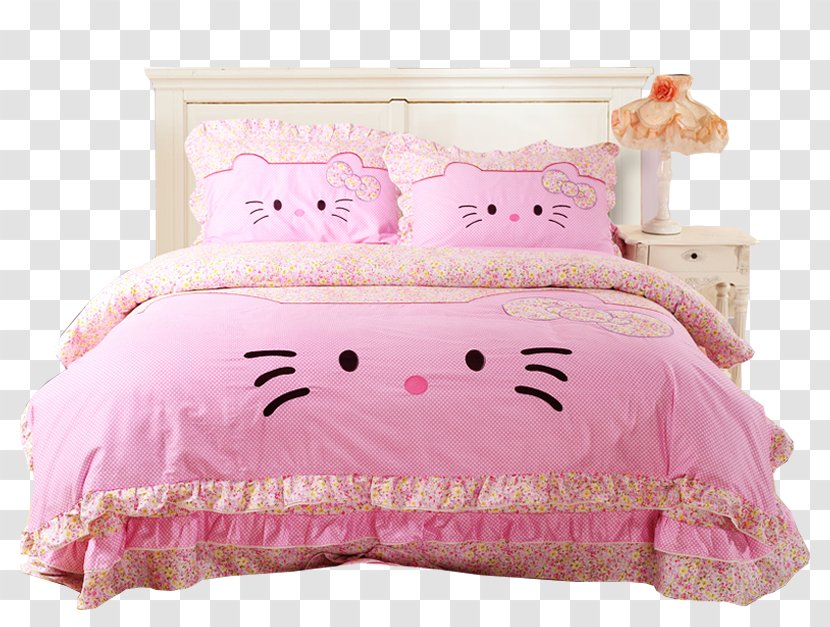 Hello Kitty Bed Sheet Bedding Bedroom Comforter - Size Transparent PNG