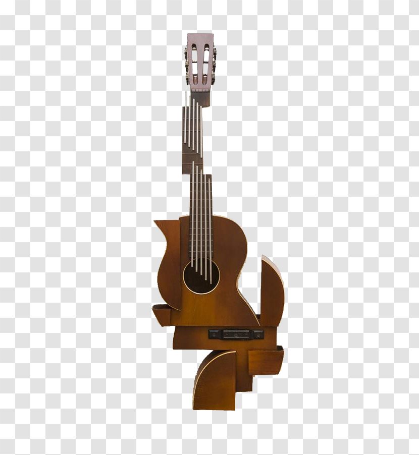 Guitar Sculpture Musical Instruments Abstract Art Violin - Silhouette Transparent PNG