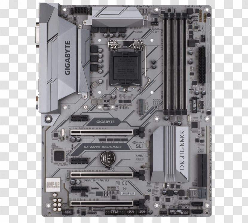 Motherboard ATX LGA 1151 Gigabyte Technology CPU Socket - Electronic Component - Device Transparent PNG
