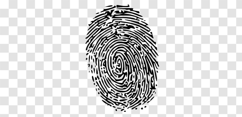 Fingerprint Drawing Clip Art - Document - Black Transparent PNG