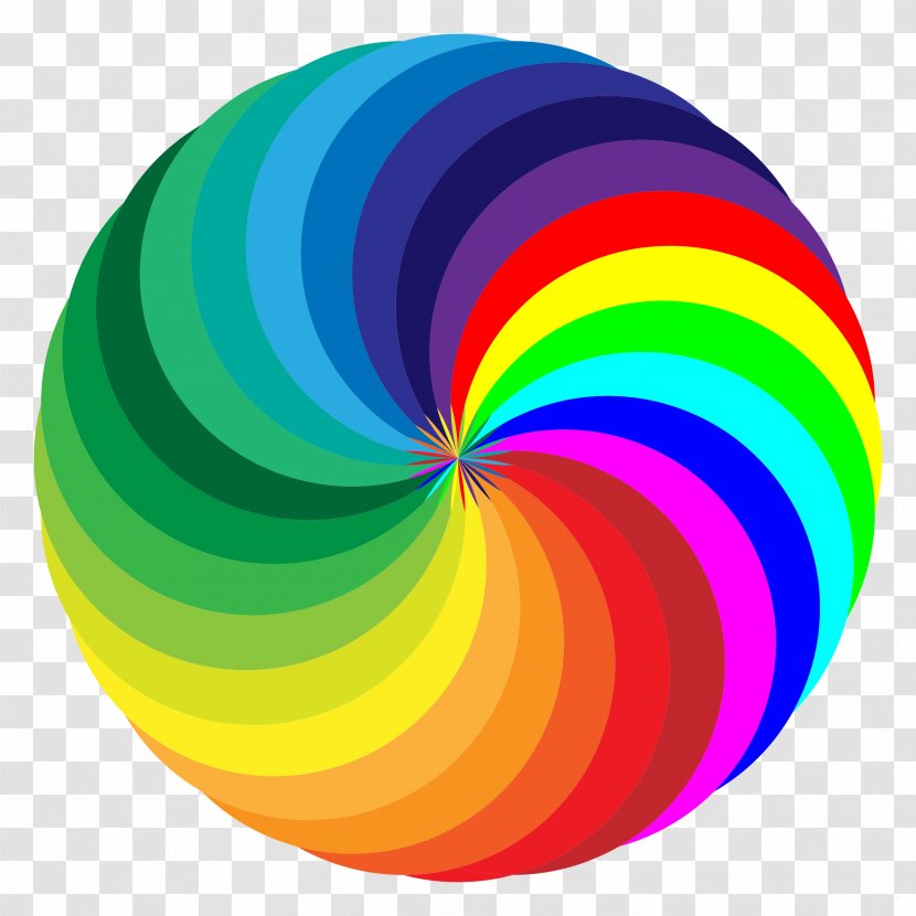 Color Drawing Clip Art - Sphere - Rainbow Design Transparent PNG