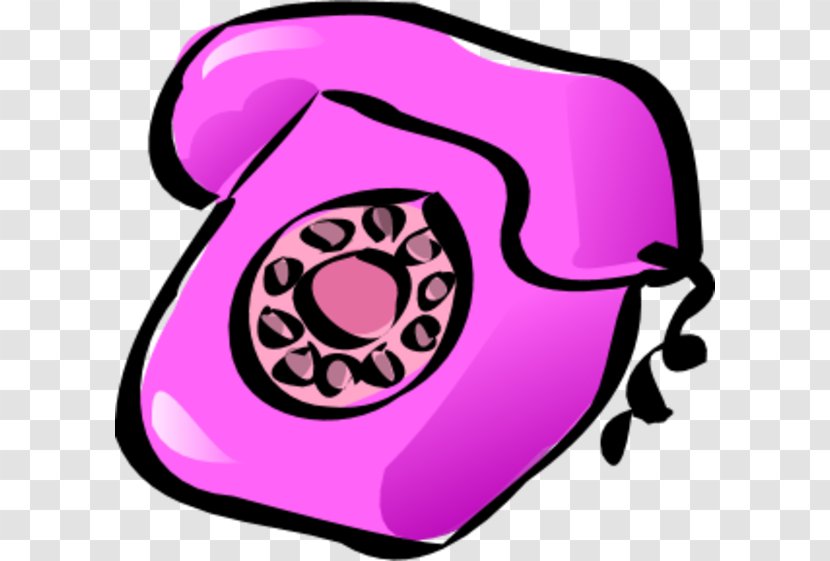 Mobile Phones Telephone Clip Art - Pink - Phone Operator Transparent PNG