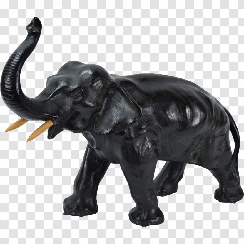 Sculpture Indian Elephant African Spelter - Figurine - Bronze Transparent PNG