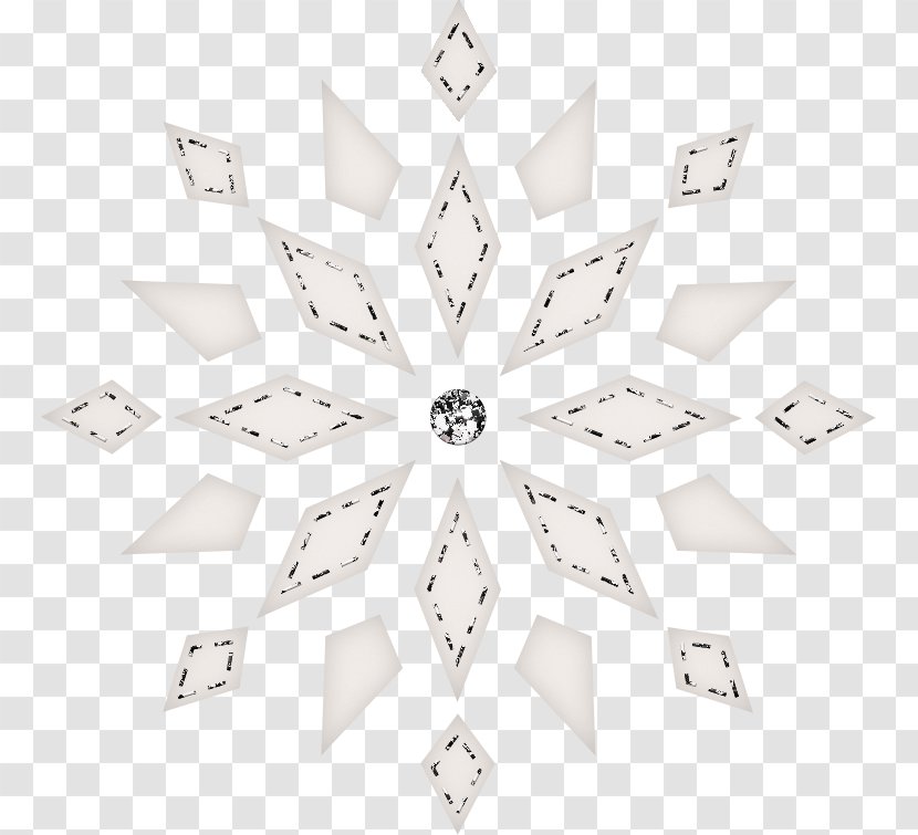 White Snowflake - Shiny Transparent PNG