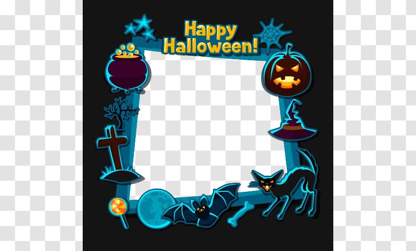 Halloween Flat Design Illustration - Recreation - Creative Borders Transparent PNG