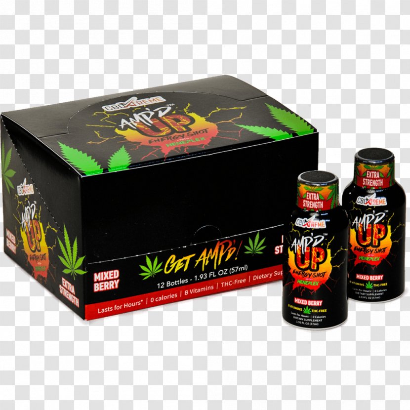 Energy Shot Alamo Botanicals Drink Coffee Hemp - CBD Transparent PNG