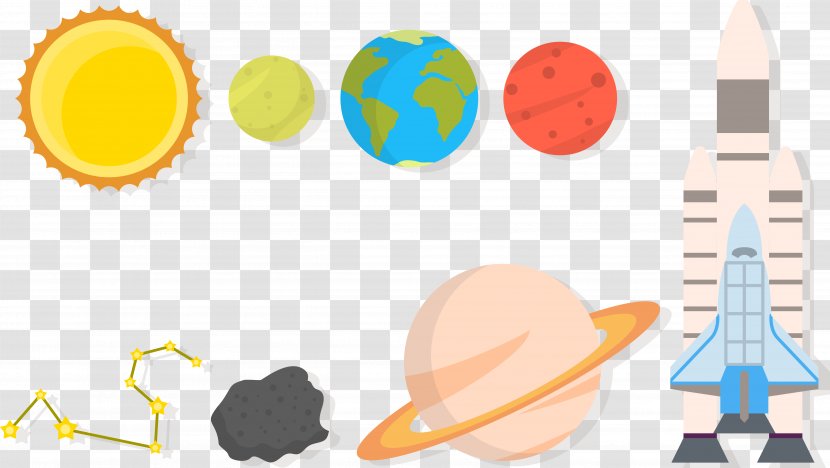 Universe Drawing Planet - Technical Symbol UFO Earth Transparent PNG