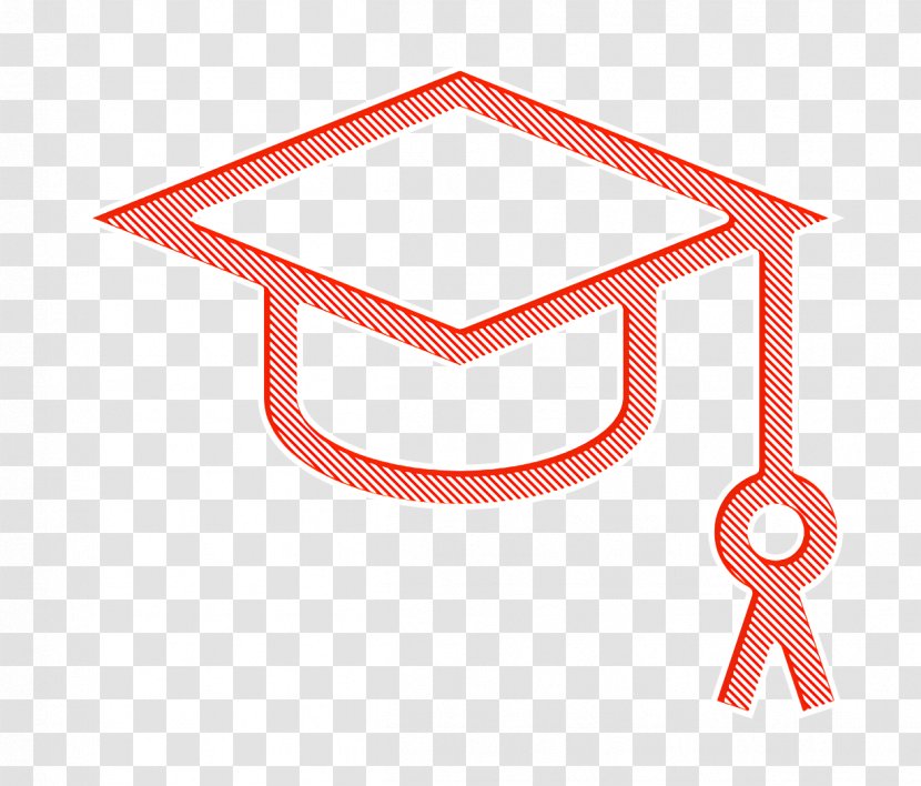 School Icon Graduation Hat Back To - Symbol Sign Transparent PNG