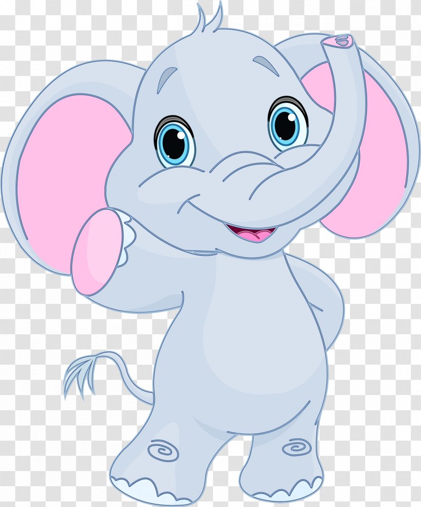 Elephant Background - Elephants And Mammoths - Fictional Character Animal Figure Transparent PNG