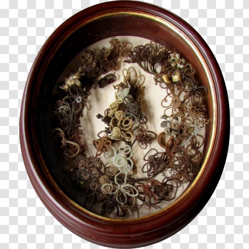 Victorian Era Leila's Hair Museum Jewellery Wreath Transparent PNG