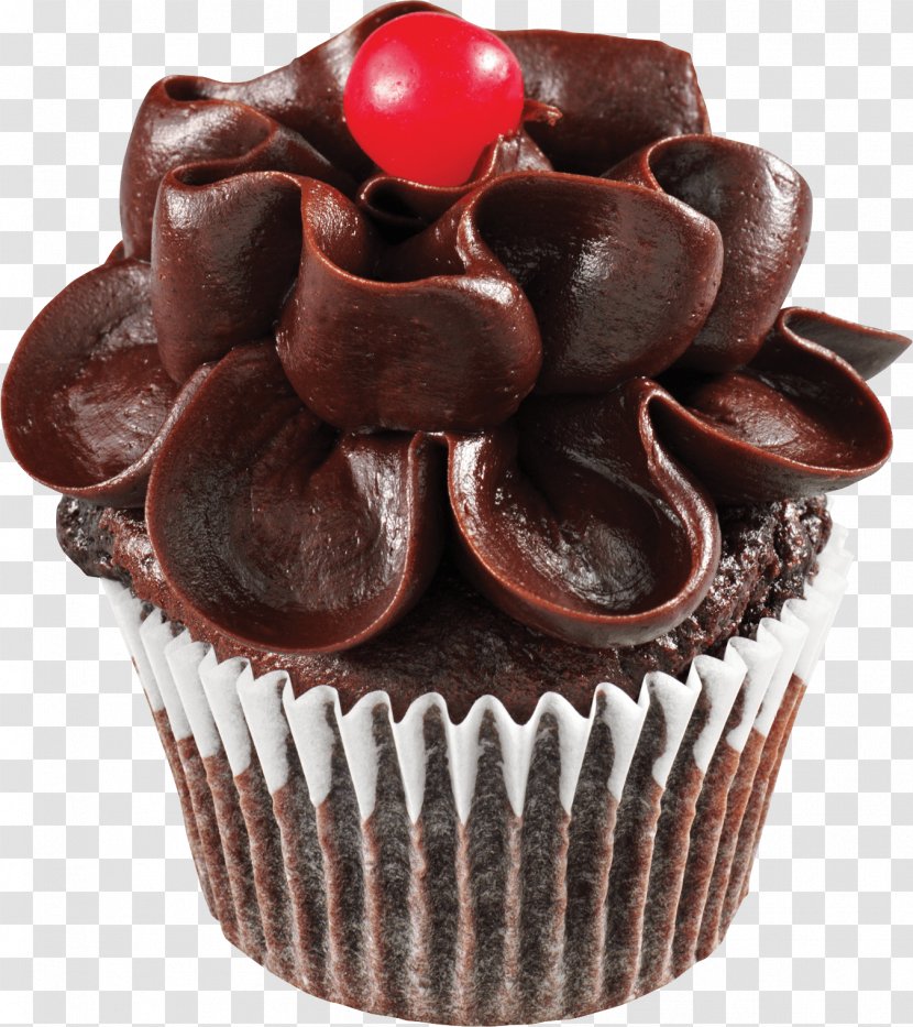 Cupcake Chocolate Cake Birthday Icing - Buttercream Transparent PNG