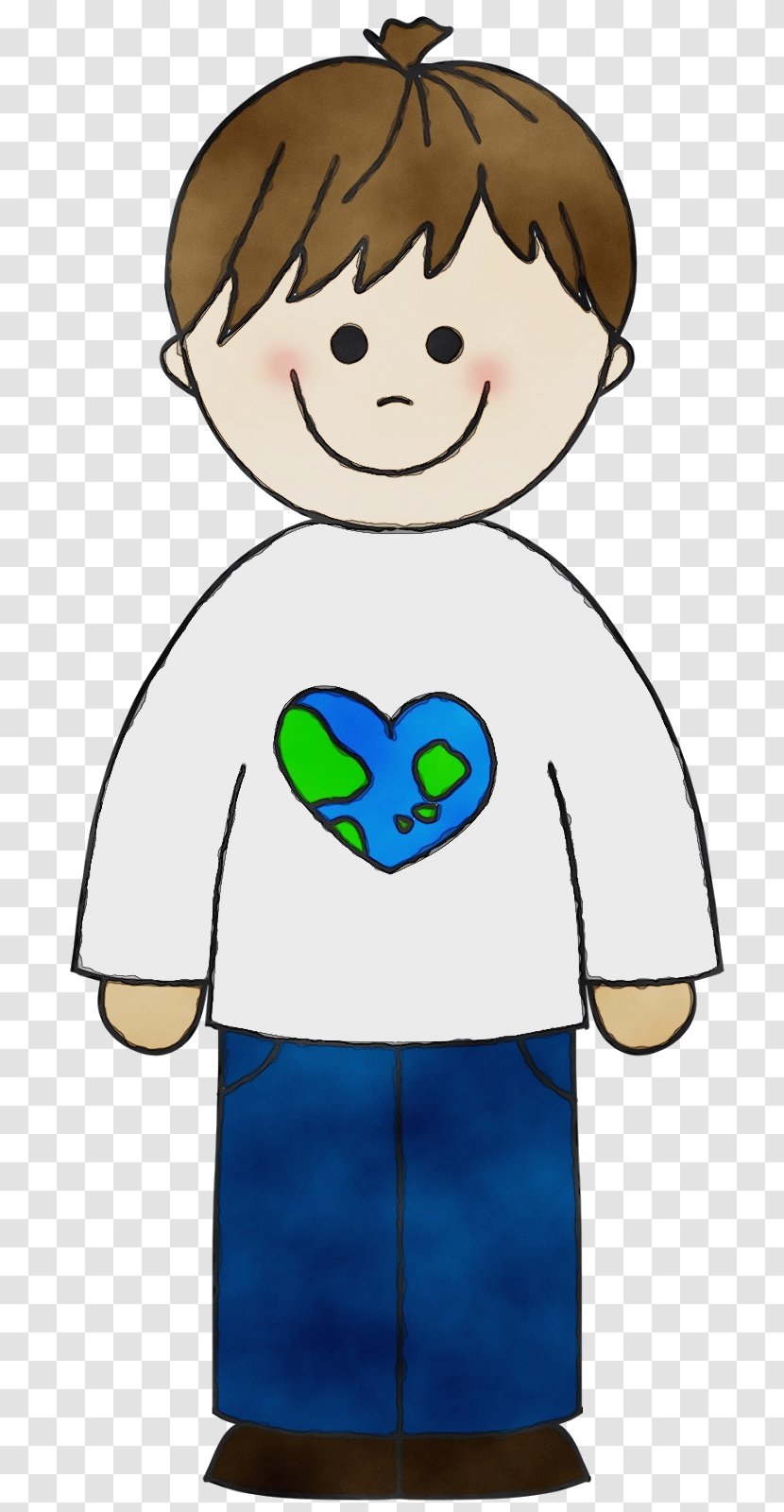 Happy Heart - Tshirt - Top Doodle Transparent PNG