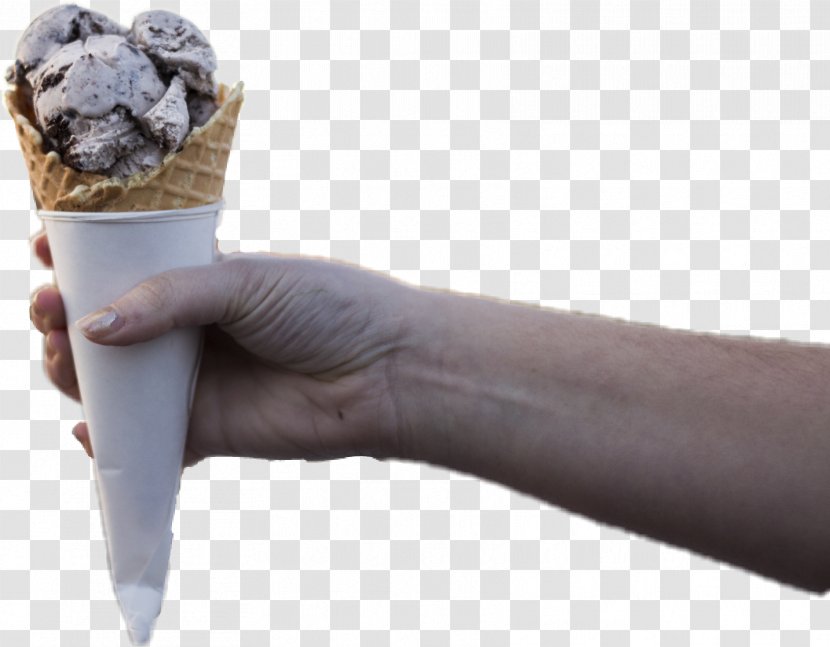 Ice Cream Cones Gelato Parlor Chocolate - Hand - Small Fresh Transparent PNG