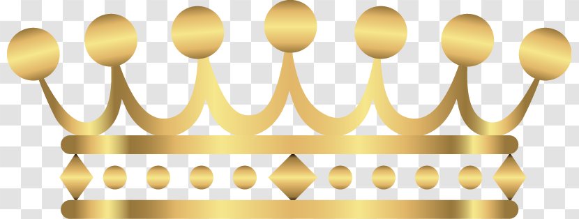 Yellow Crown Clip Art - Metal - Golden Transparent PNG
