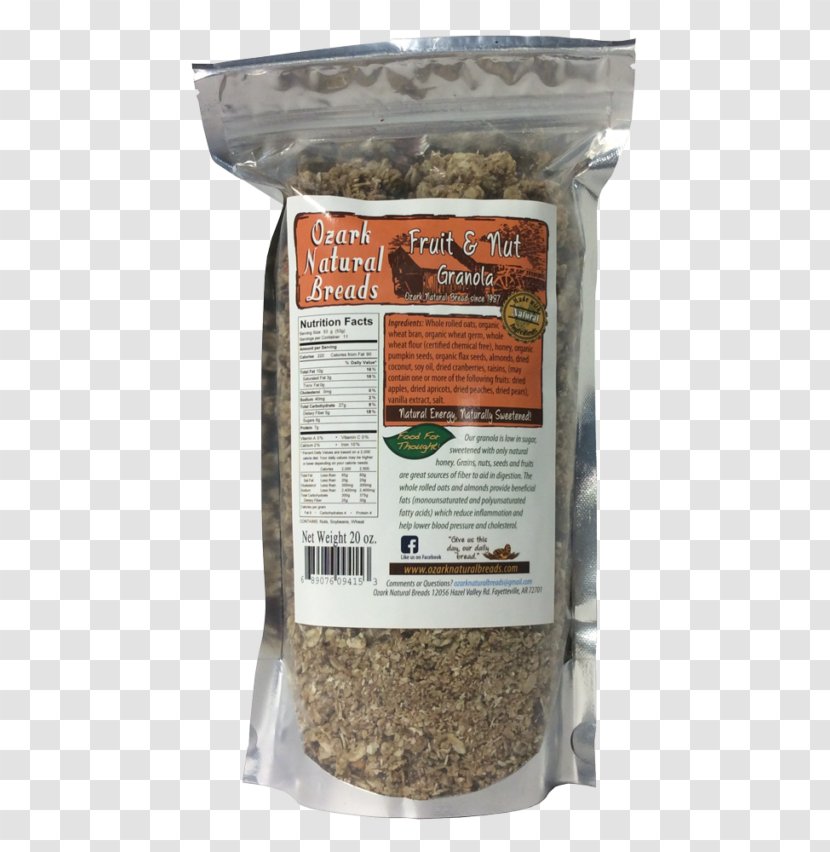 Sprouted Bread Whole Grain Organic Food Granola - Ingredient Transparent PNG