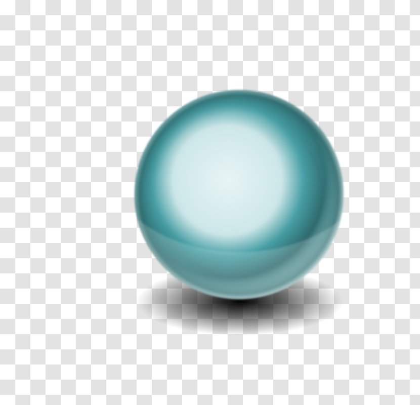 Blue Turquoise Sphere Wallpaper - Computer - Glossy Orb Cliparts Transparent PNG