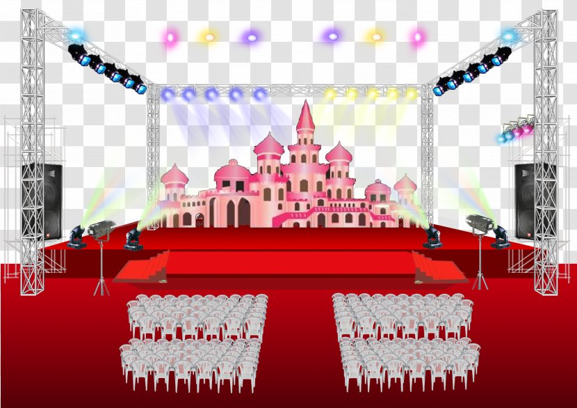 Text Graphic Design Structure Illustration - Red - Disney Castle Renderings Transparent PNG