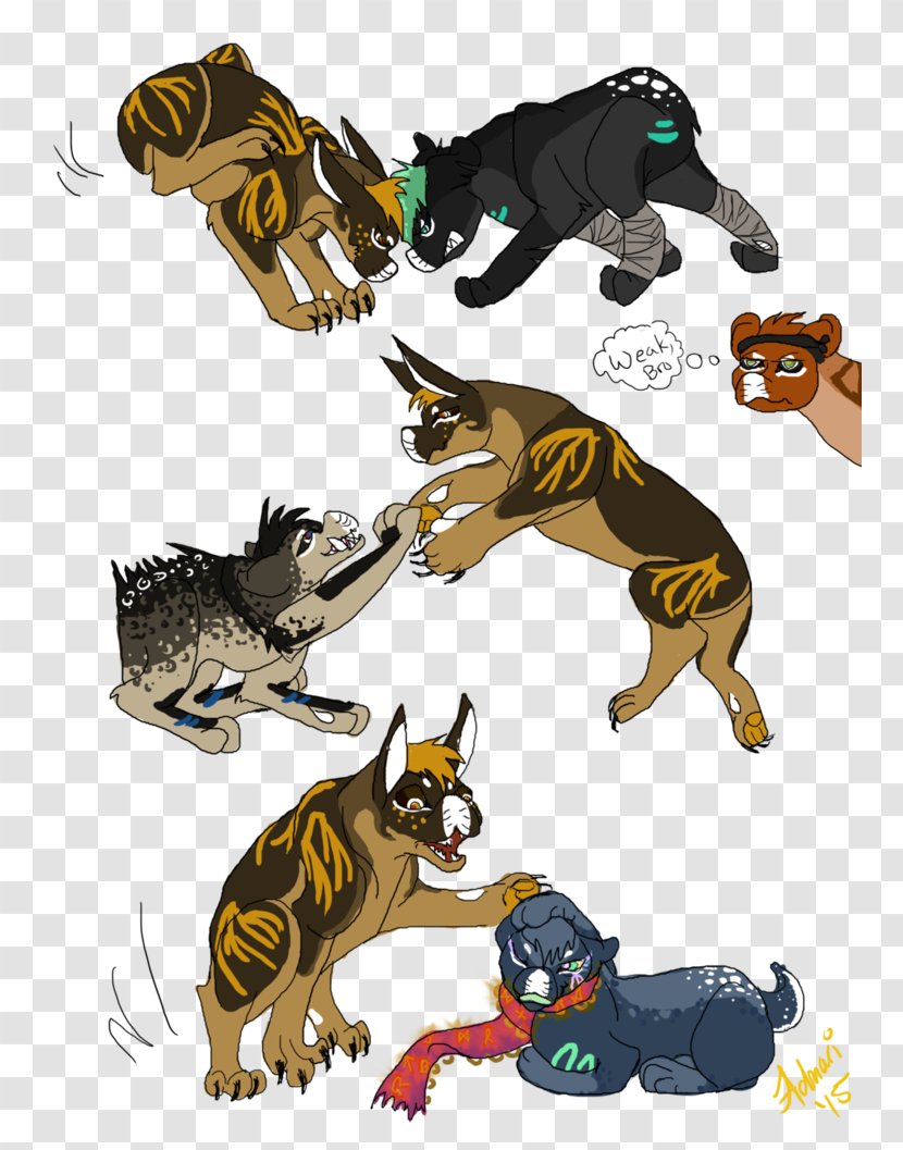 Tiger Cat Clip Art Illustration Fauna - Mammal Transparent PNG