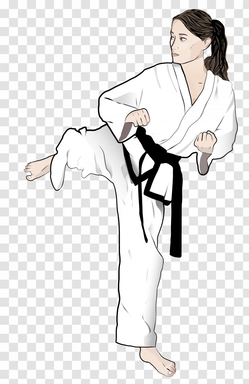 Martial Arts Taekwondo Illustration Karate Drawing - Bruce Lee Clipart Transparent PNG