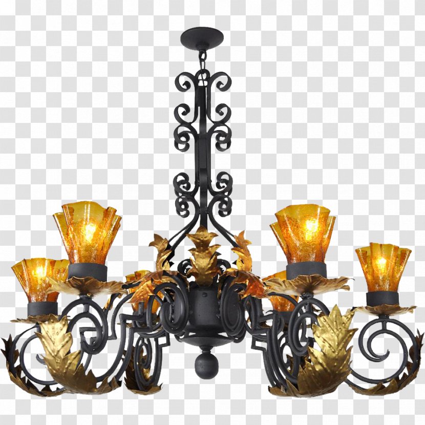 Light Fixture Chandelier Steel Iron - Candle - Gothic Transparent PNG