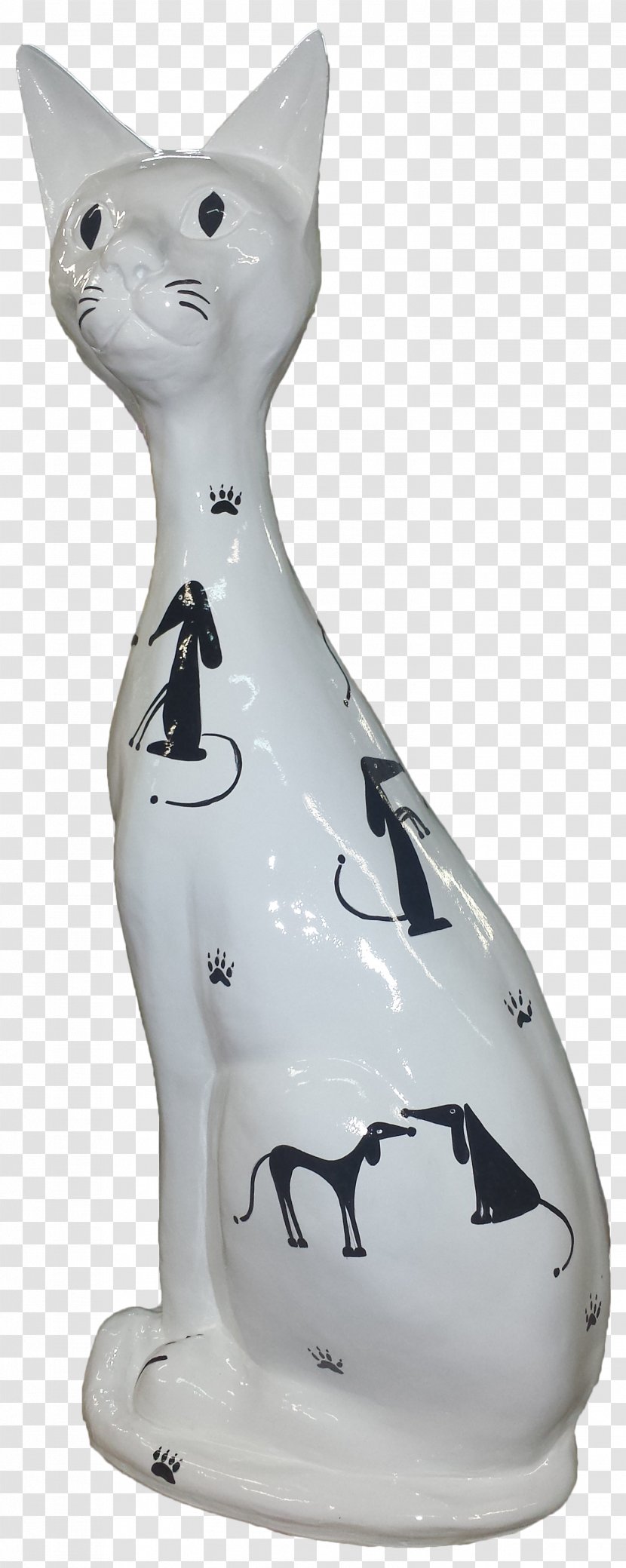Whiskers Cat Figurine Transparent PNG