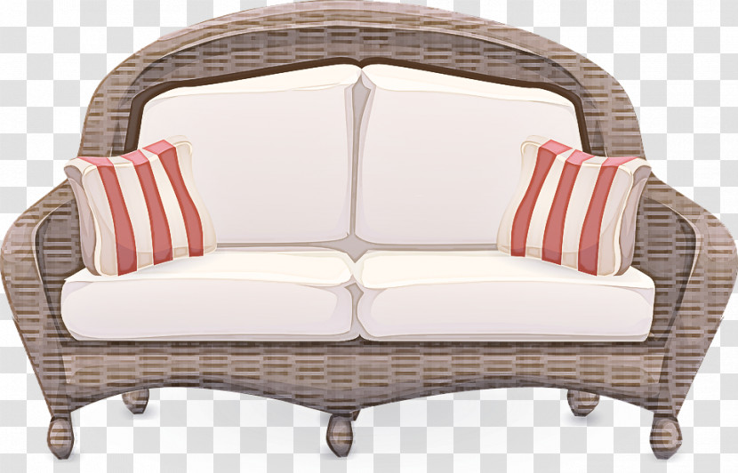 Furniture Loveseat Outdoor Sofa Wicker Couch Transparent PNG