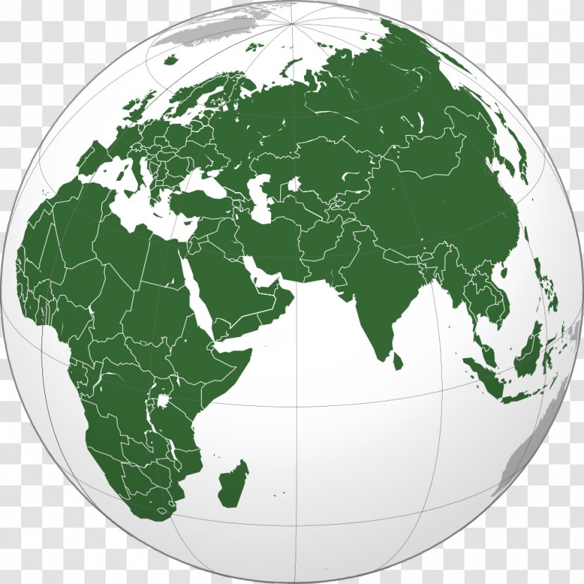 Afro-Eurasia Europe Old World Earth Continent - Map Transparent PNG