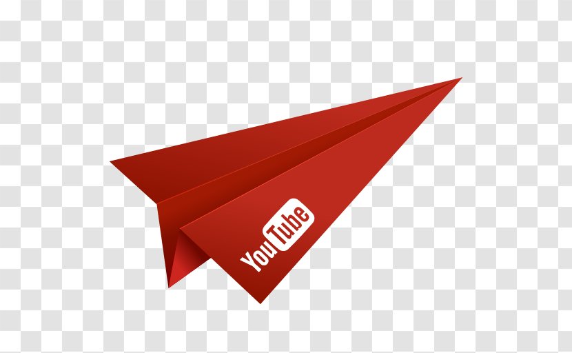 Airplane YouTube Paper - Youtube Red Transparent PNG