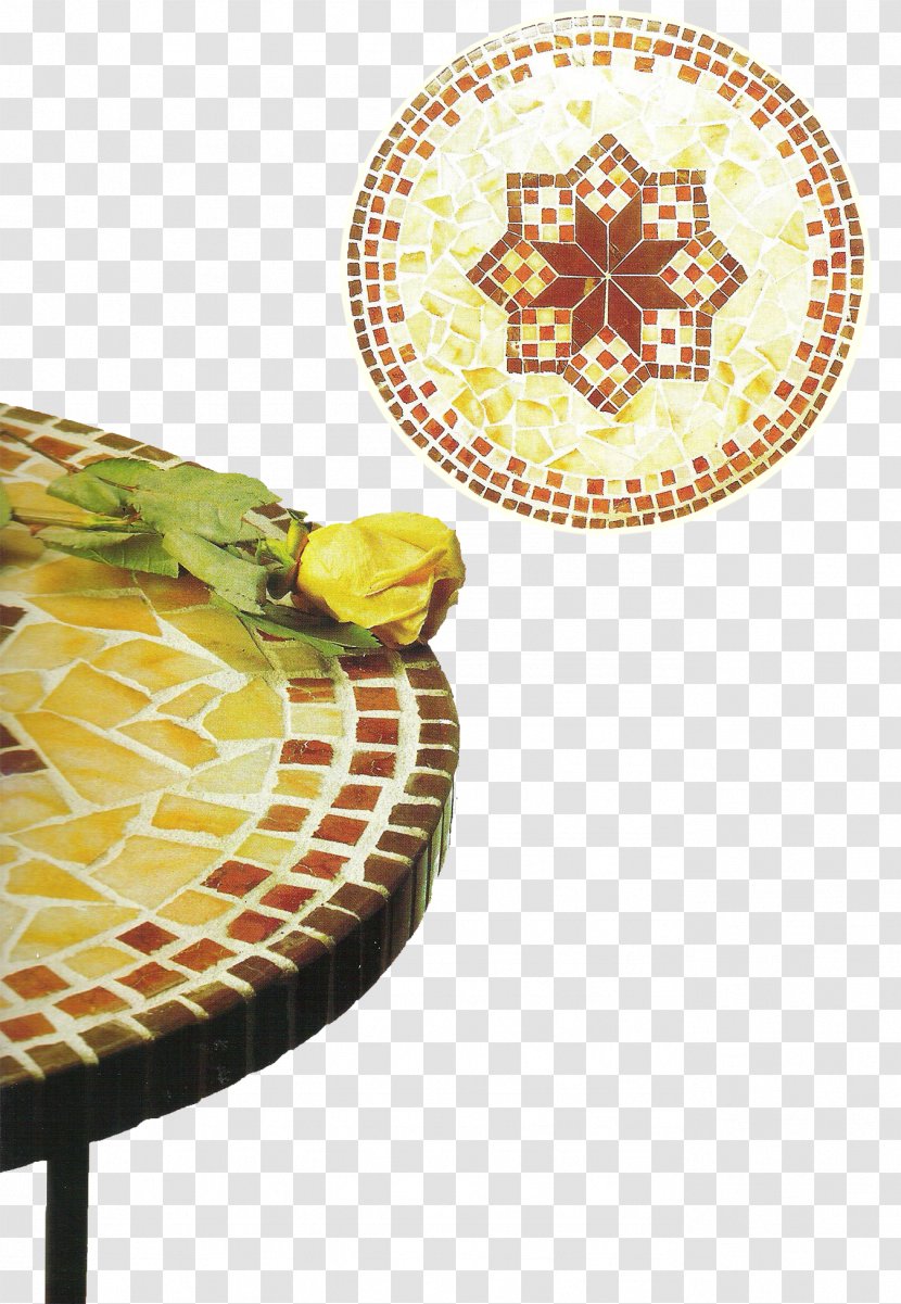 Table M Lamp Restoration - Yellow - Italian Mosaic Transparent PNG