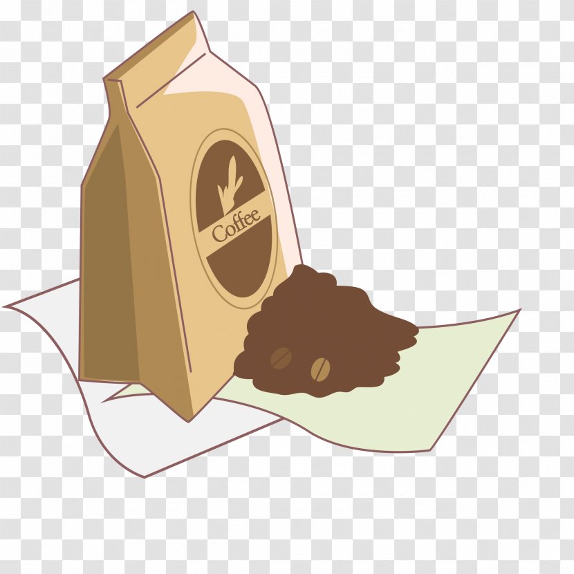 Coffee Bean Paper Cafe Take-out - Bag - Beans Transparent PNG