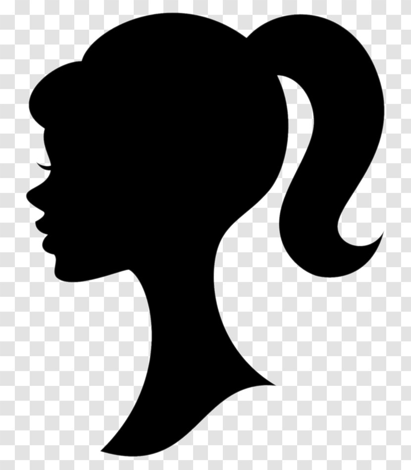 Silhouette Barbie Clip Art Drawing Ken - Cartoon - Summer Day Double Ponytail Transparent PNG