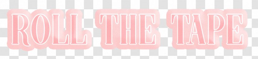 Pink M Lip RTV Font - Film Tape Transparent PNG