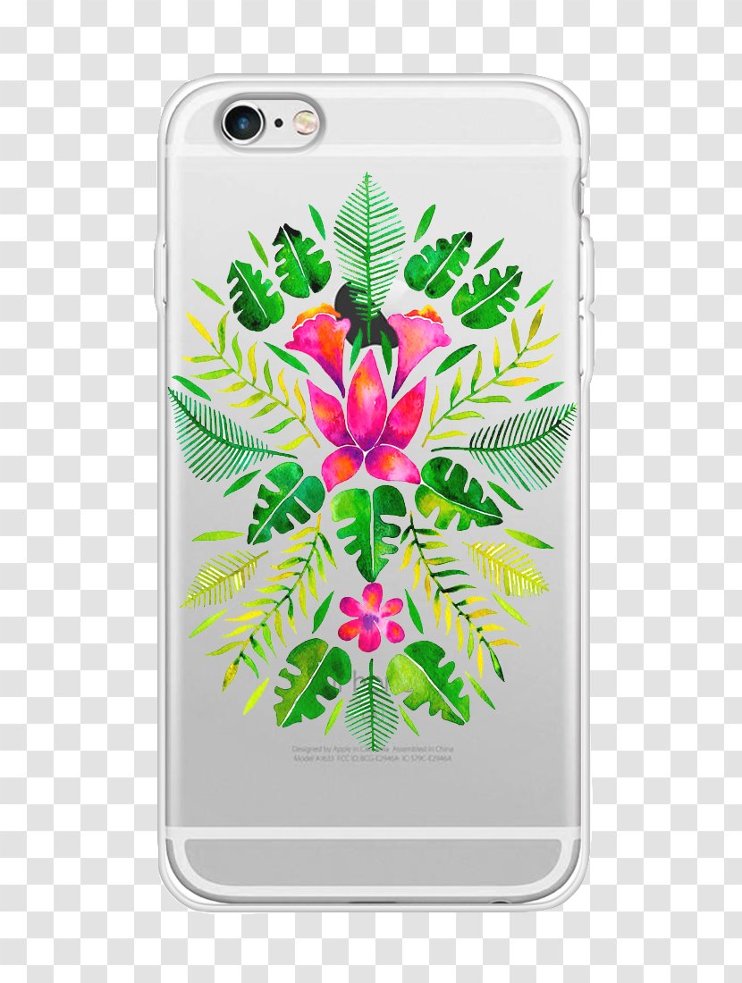 Floral Design Printmaking Art Giclée Printing - Mobile Phone Accessories - Coconut Jelly Transparent PNG