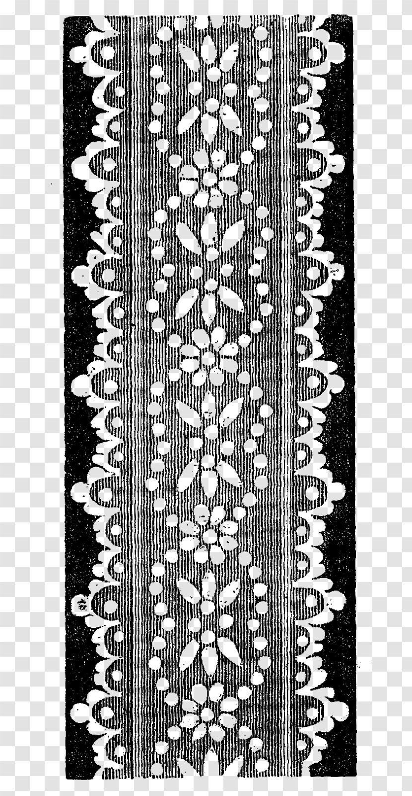 Antique Lace Decoupage - Monochrome Transparent PNG