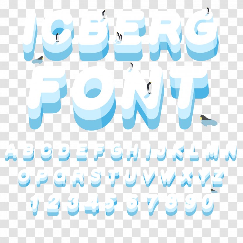 Letter English Alphabet - Numbering Scheme - 26 Iceberg Letters And 10 Digital Vectors Transparent PNG