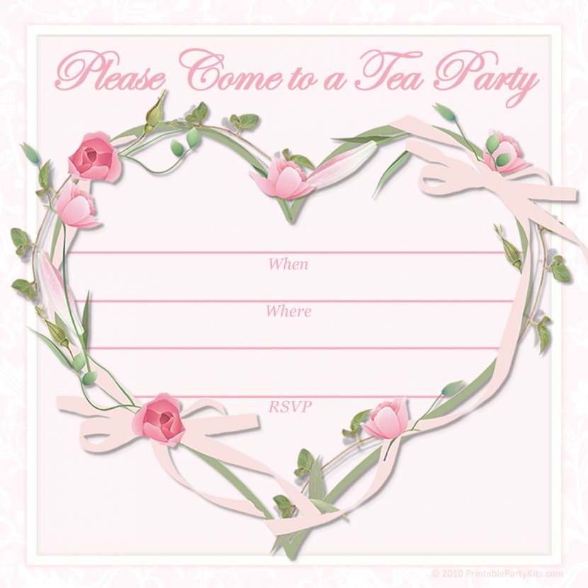 Tea Party Wedding Invitation Baby Shower - Text - Free Printable Bowling Templates Transparent PNG