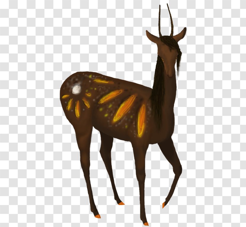Elk Reindeer Antelope Wildlife Terrestrial Animal - Hair Forest Transparent PNG