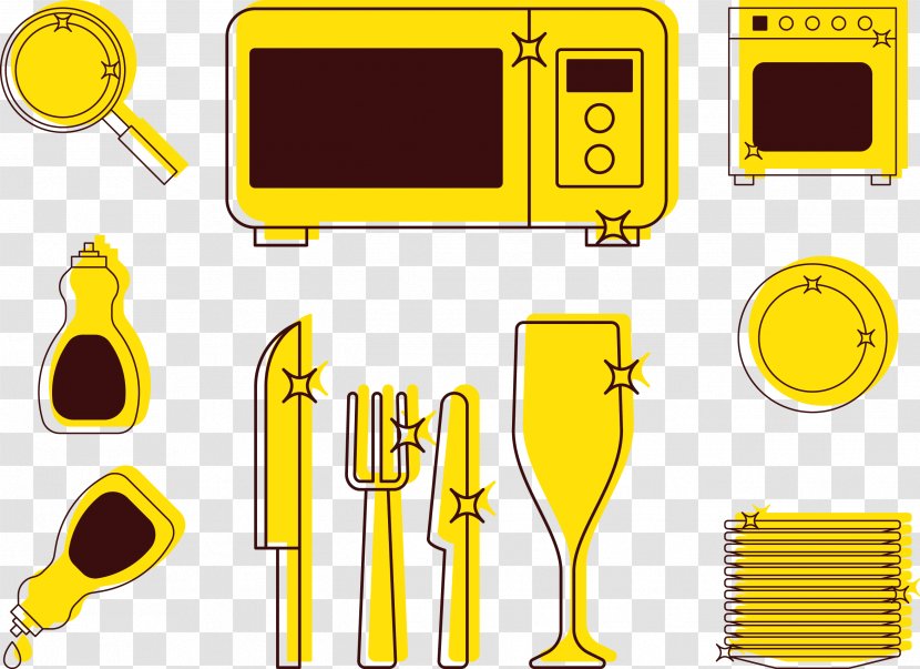 Microwave Oven Knife - Bowl - Vector Transparent PNG