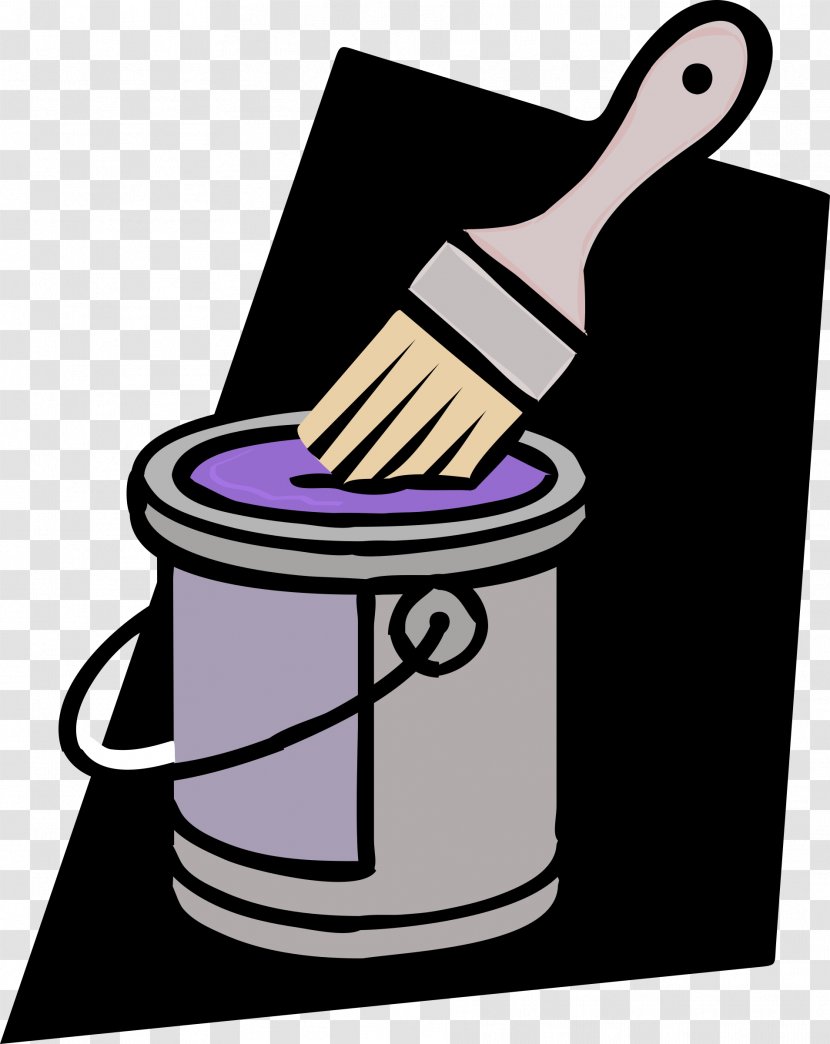 Painting Paintbrush Clip Art - Paint Bucket Transparent PNG