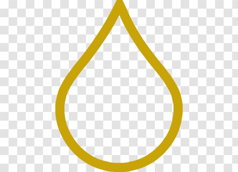 Area Triangle Yellow Pattern - Water Droplet Outline Transparent PNG
