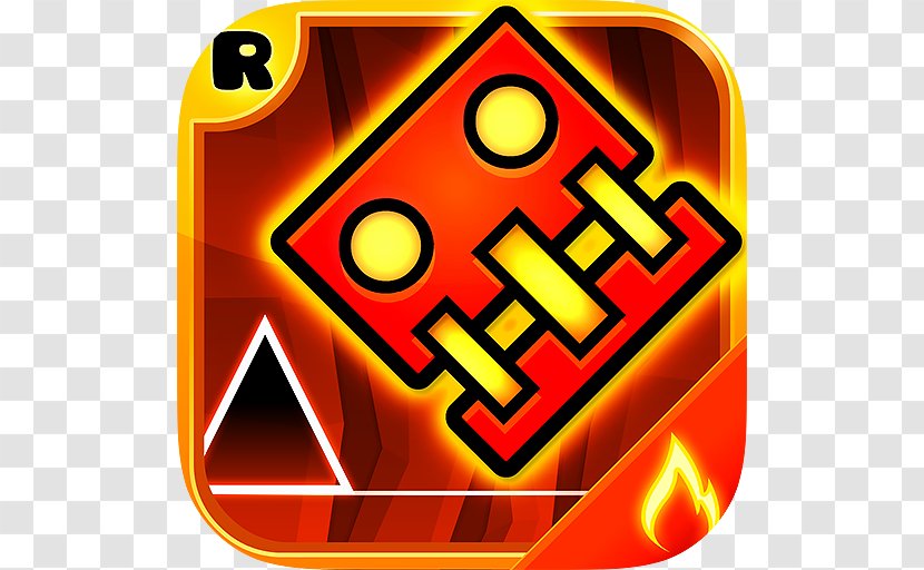 Geometry Dash Meltdown Flip Gravity Test Your Agility Game - Flame Note Pictures Daquan Transparent PNG