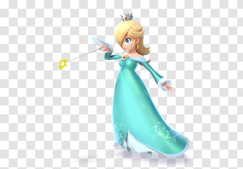 Super Smash Bros. For Nintendo 3DS And Wii U Brawl Rosalina Princess Peach - Figurine - Mario Bros Transparent PNG