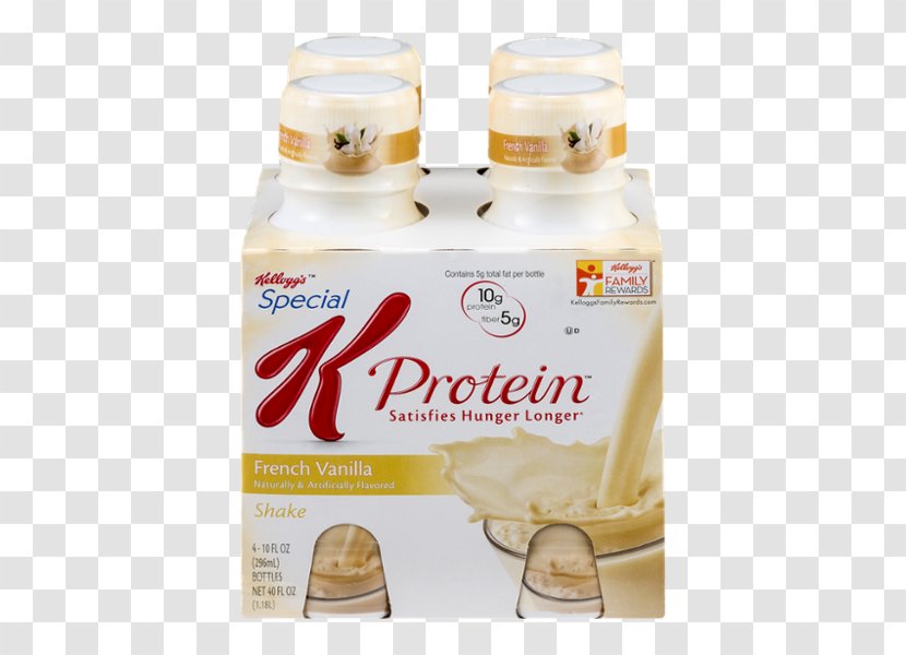 Breakfast Cereal Milkshake Nestlé Crunch Special K Kellogg's - Protein Bar - Vanilla Transparent PNG