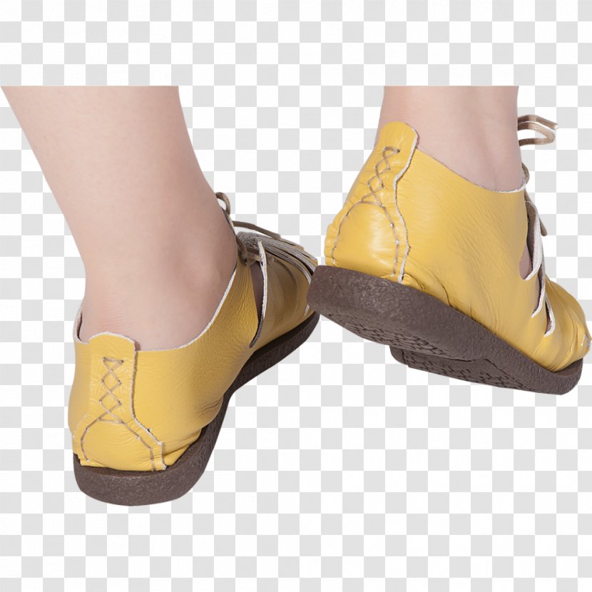 Domestic Canary Sandal Yellow Shoe Chevrolet Celta - Boot Transparent PNG